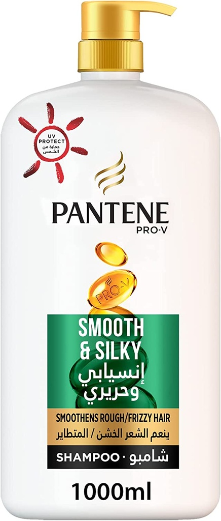 Pantene Pro-v Smooth & Silky Shampoo 1000 Ml