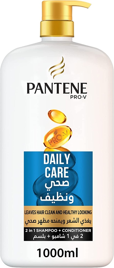 Pantene Pro-v Daily Care Shampoo For Clean Healthy-looking Hair 1000 Ml