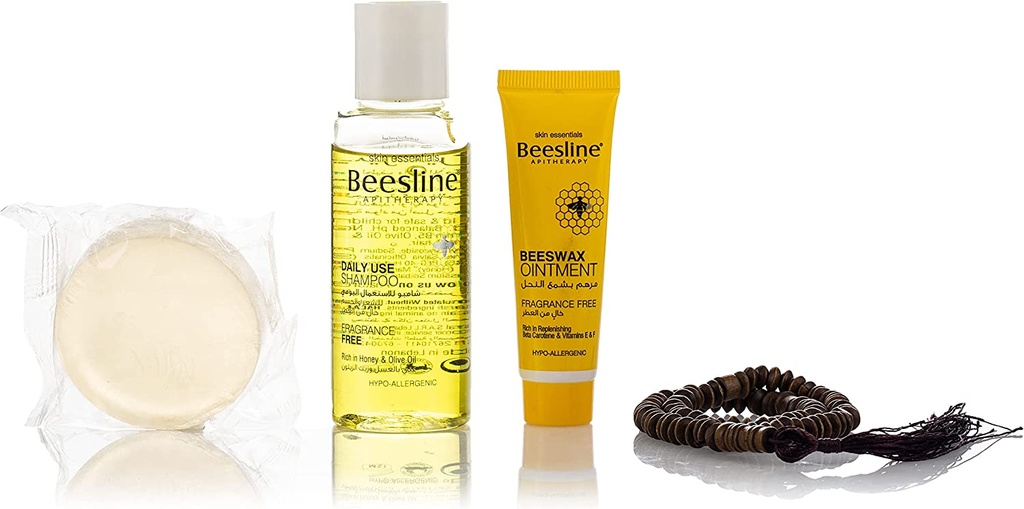 Beesline Hajj And Umrah Free Fragrance Kit (shampoo 150ml Ointment Cream 60ml And Honey Soap 60gm)