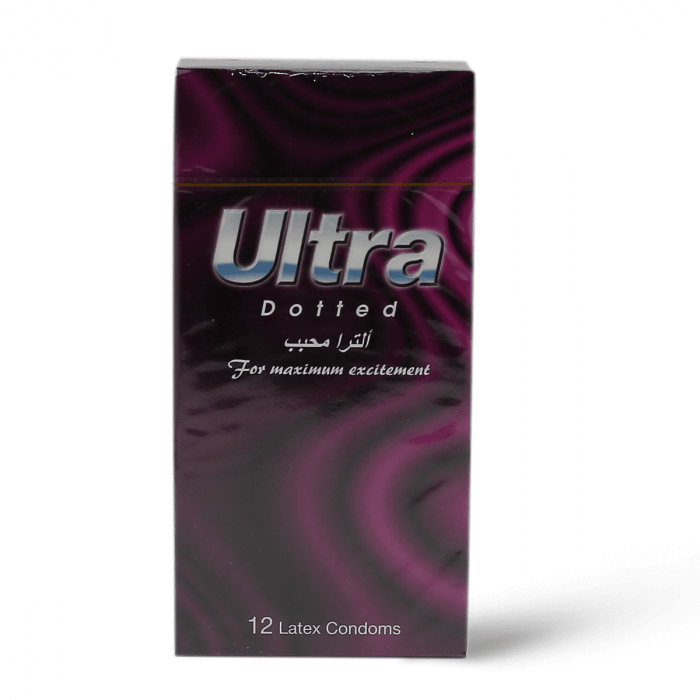 Ultra Condoms 12 Pieces Dotted