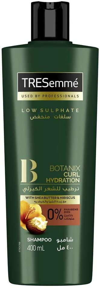 Tresemme Botanix Natural Shampoo For Curl Hydration With Shea Butter & Hibiscus 400ml