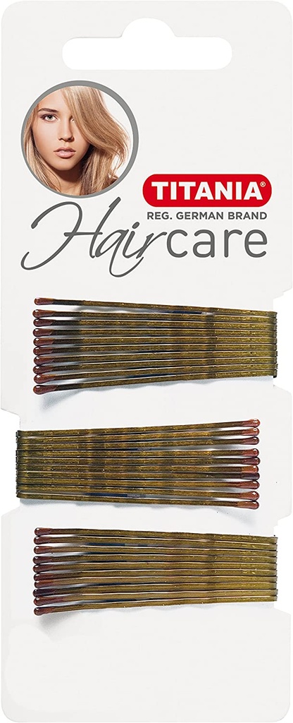 Titania Hair Clips Gold Straight 7â Cm Powder 41â G