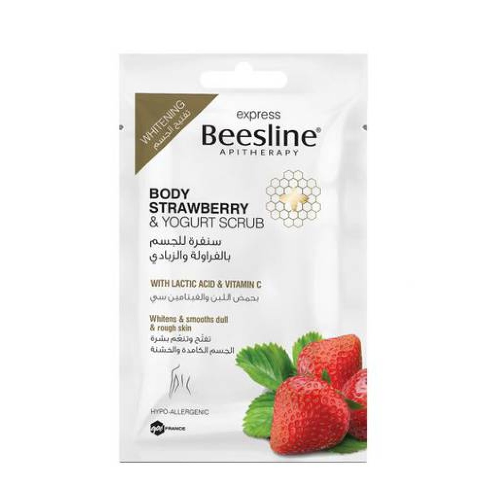 Beesline Body Scrub Strawberry And Yougurt