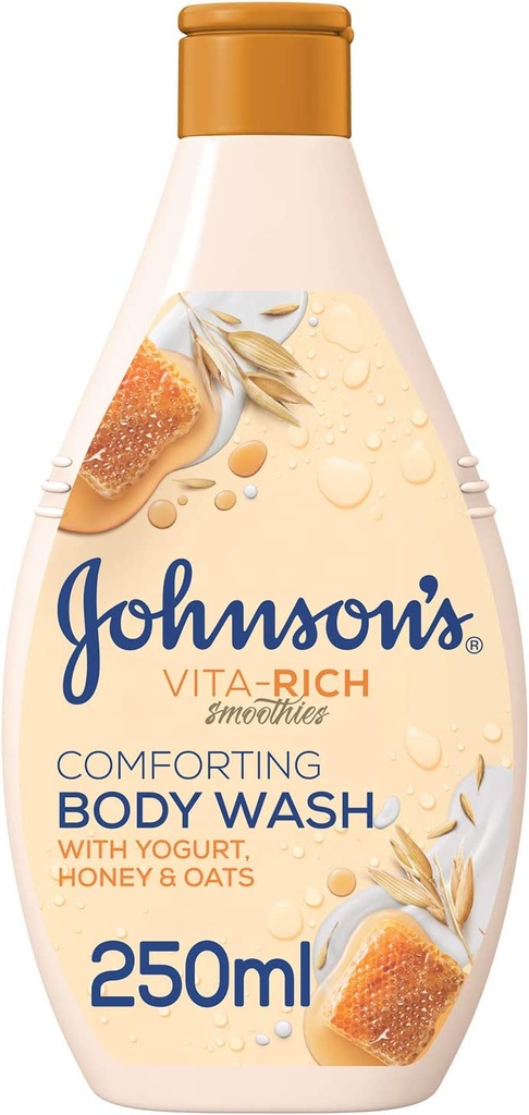 Johnsonâ€™s Body Wash - Vita-rich Smoothies Comforting Yogurt Honey & Oats 250ml