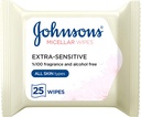 Johnson's Cleansing Facial Micellar Wipes Extra-sensitive All Skin Types Pack Of 25 Wipes
