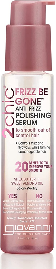 Giov 2chic Frizz Be Gone Antifriz Polshng Serum 2.75oz