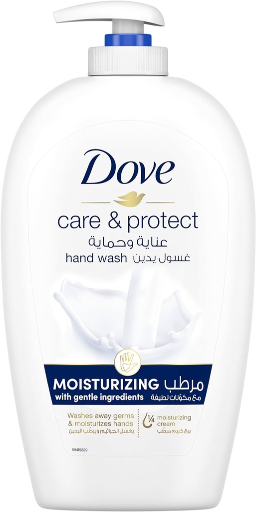 Dove Care & Protect Refreshing Hand Wash 100% Sensitive Skin Friendly Cucumber & Green Tea With Â¼ Moisturising Cream 500ml