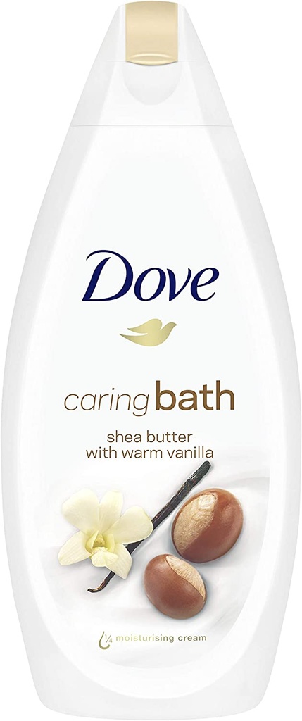 Dove Purely Pampering Shea Butter And Warm Vanilla Bath Soak With Â¼ Moisturising Cream For An Indulgent Bubble Bath 450 Ml