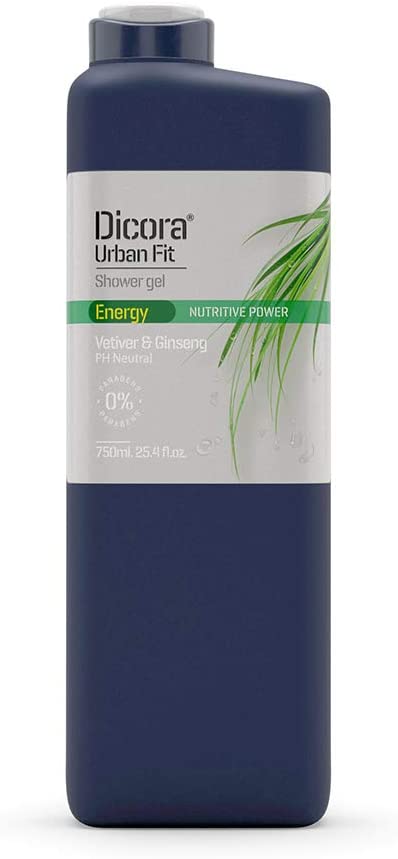 Dicora Urban Fit Shower Gel Energy Vetiver And Ginseng 750 Ml 841026290207