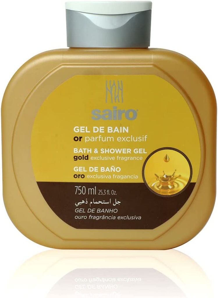 Sairo Bath And Shower Gel- Gold Exclusive Fragancia 750 Ml