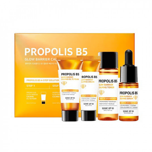 Some By Mi Propolis B5 Glow Barrier Calming Kit Toner 30ml (serum 10ml Cream 20g Foam 30ml)