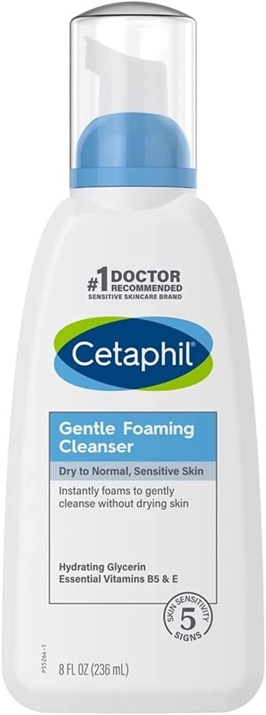 Cetaphil Gentle Foaming Cleanser 8oz