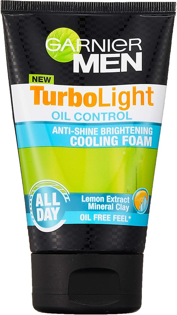 Garnier Men Turbolight Oil Control Cooling Cleanser Foam