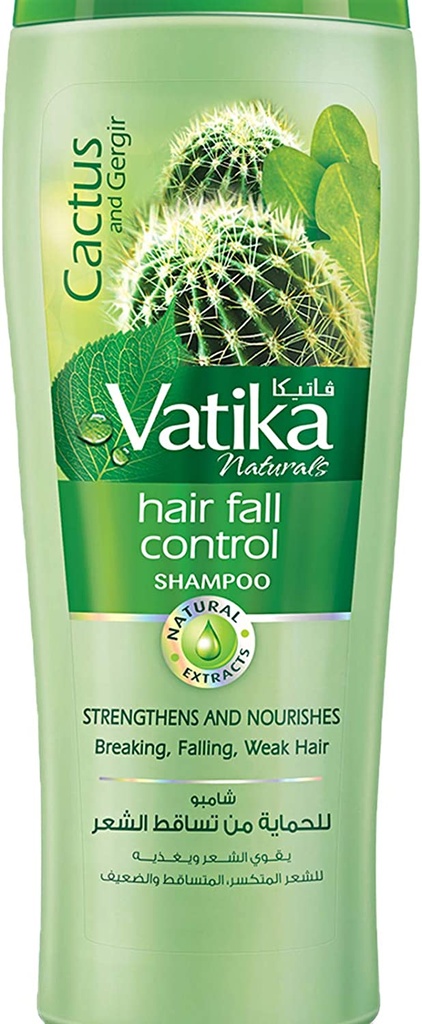 Vatika Naturals Hair Fall Control Shampoo - 700ml | Enriched With Cactus & Gergir Extracts | For Weak Hair Prone To Hair Fall | With Nourishing Vatika Oils