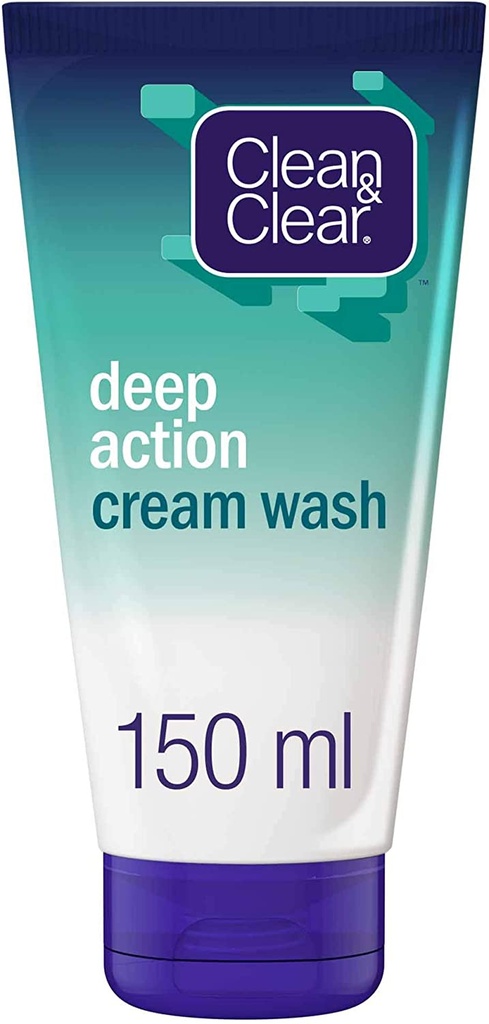 Clean&clear Face Wash Deep Action 150 Ml Cream Cleanser