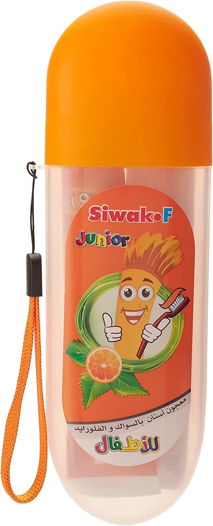 Siwak.f Junior Orange Bag - With Free Toothbrush Size S/m