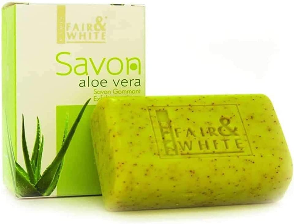 Fair & White Savon Aloe Vera Exfoliating Soap 200 G