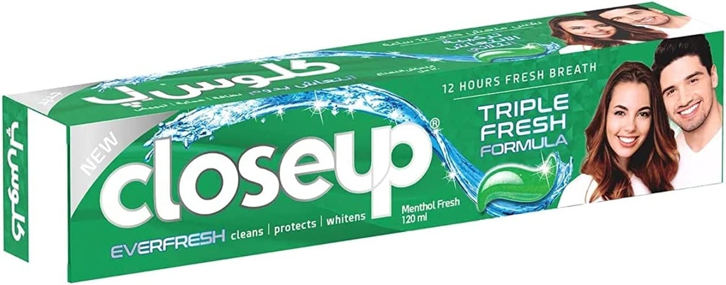 Close Up Triple Fresh Formula Toothpaste 4-pieces Set 75 Ml Green