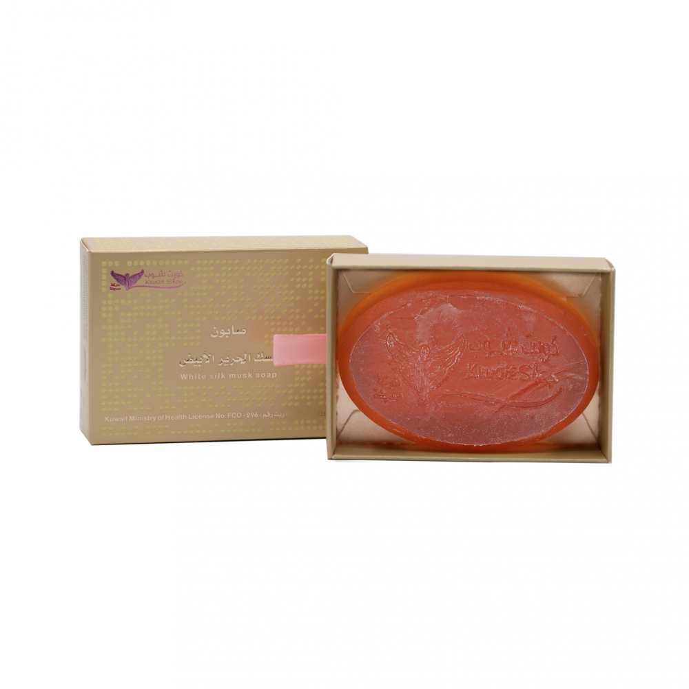 White Silk Musk Soap By Kuwait Shop 100 G