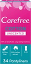 Carefree Panty Liners Cotton Unscented Pack Of 34