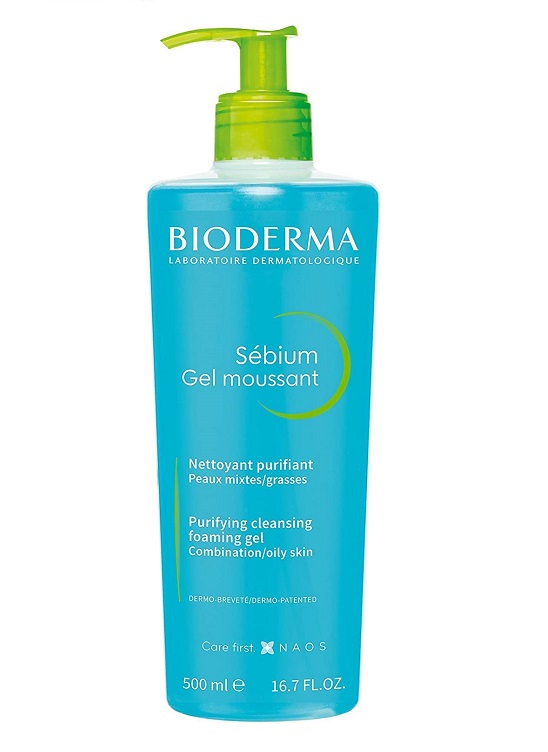 Bioderma Sebium Facial Purifying Cleansing Foaming Gel For Combination/oily Skin 500ml