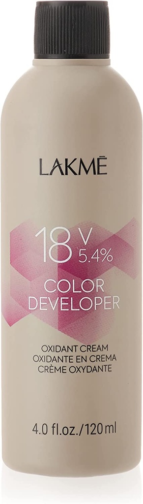 Lakme 18 V 5.4% Peroxide Color Developer Oxidant Cream 120 Ml 16947