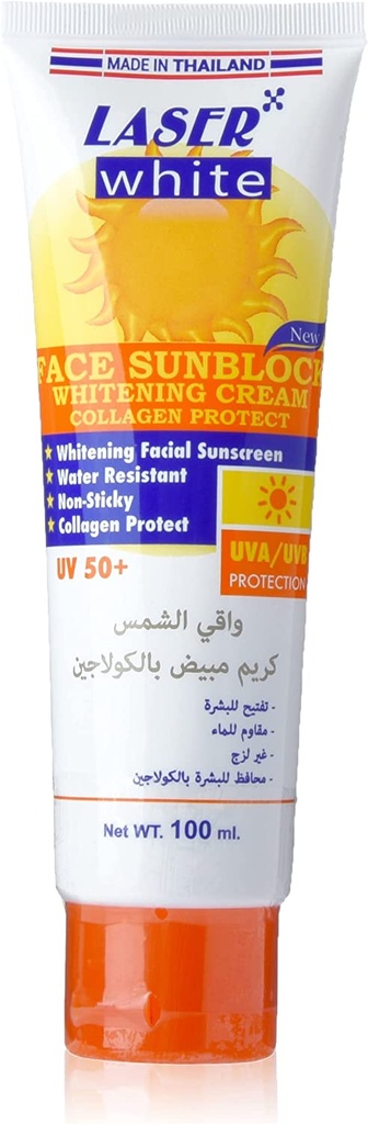 Laser White Uv 50+ Whitening Collagen Sun Cream 100 Ml