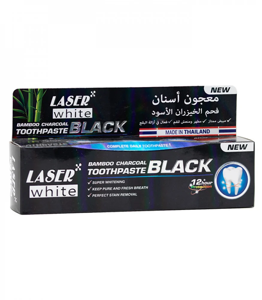 Laser White Bamboo Charcoal Whitening Toothpaste