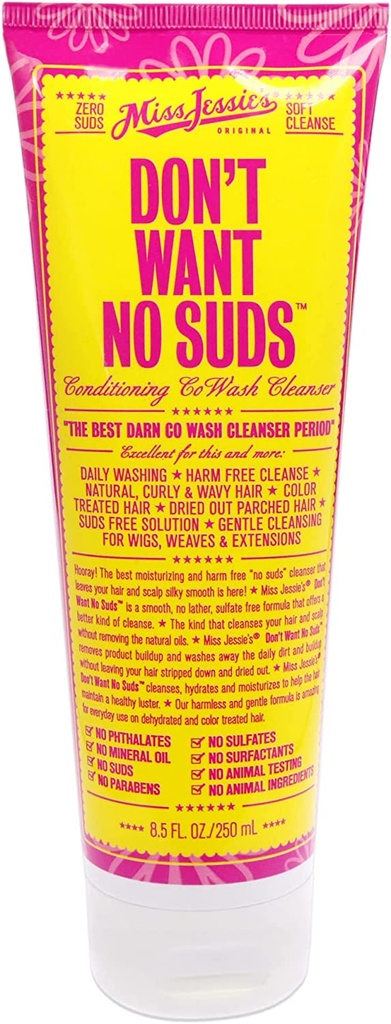 Dont Want No Suds By Miss Jessies  - 8.5 Oz Cleanser White