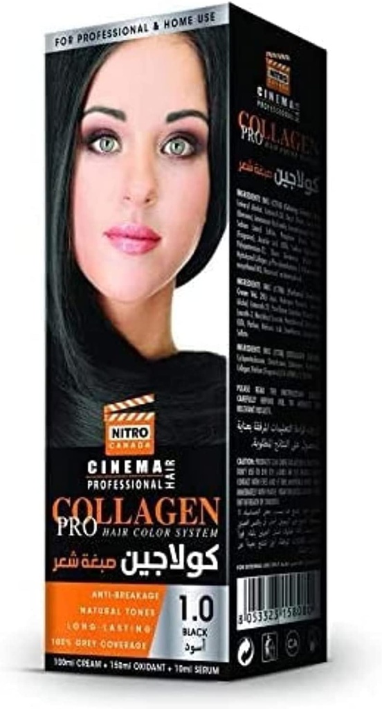 Nitro Canda Collagen Hair Color Black 1.0