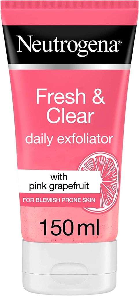 Neutrogena Fresh & Clear Daily Exfoliator Pink Grapefruit & Vitamin C 150ml