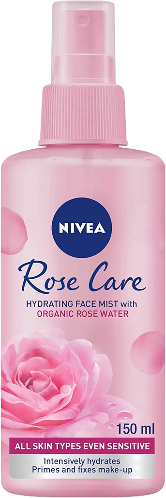 نيفيا روز كير رذاذ مرطب للوجه 150 مل مع ماء الورد العضوي