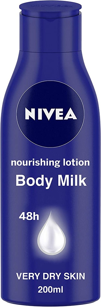 Nivea Body Lotion For Very Dry Skin Nourishing Body Milk With 2x Almond Oil For Men & Women 200 Ml