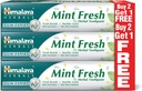 Himalaya Mint Fresh Herbal Toothpaste Prevent Mouth Odor & Ensure Long-lasting Fresh Breath -3 X 100ml