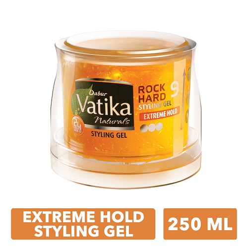 Vatika Naturals Extreme Hold Rock Hard Styling Gel - 250 ml