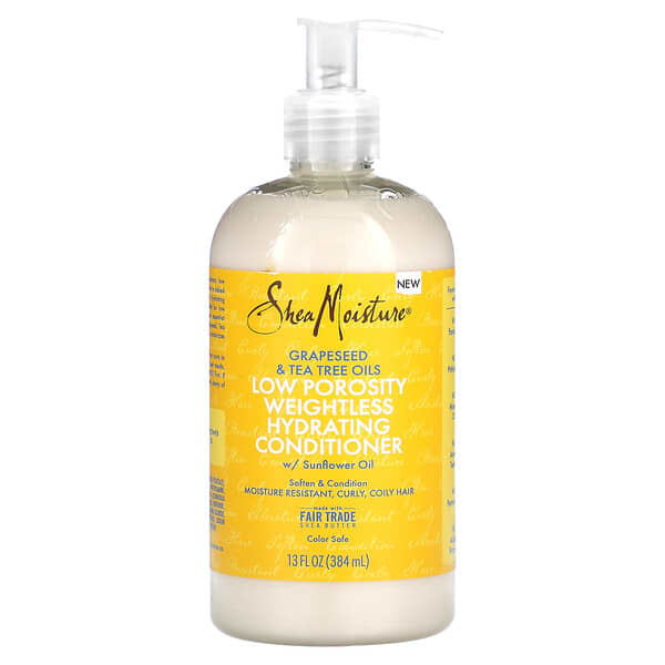 Sheamoisture Grapseed & Tea Tree Oils Low Porosity Weightless Hydrating Conditioner5
