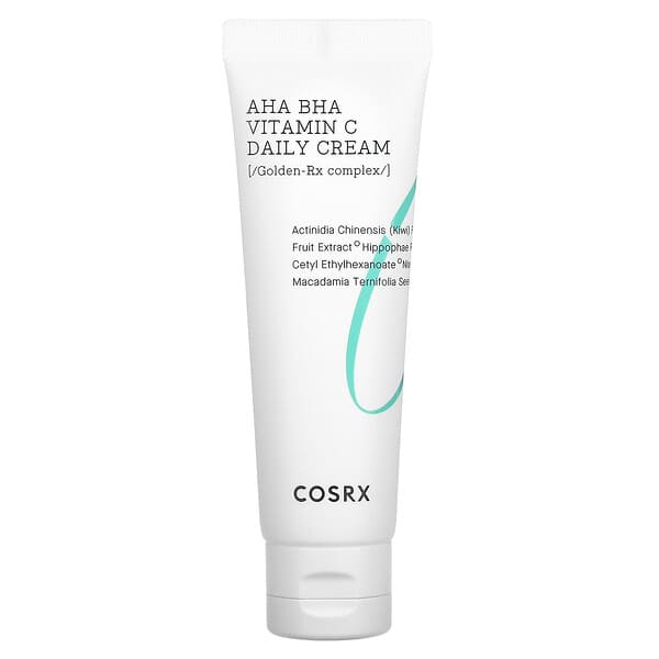 Cosrx Aha Bha Vitamin C Daily Cream 1.69 Fl. Oz 50 Ml Face Cream Brighten Anti Aging Plumping Skin Natural Fruit