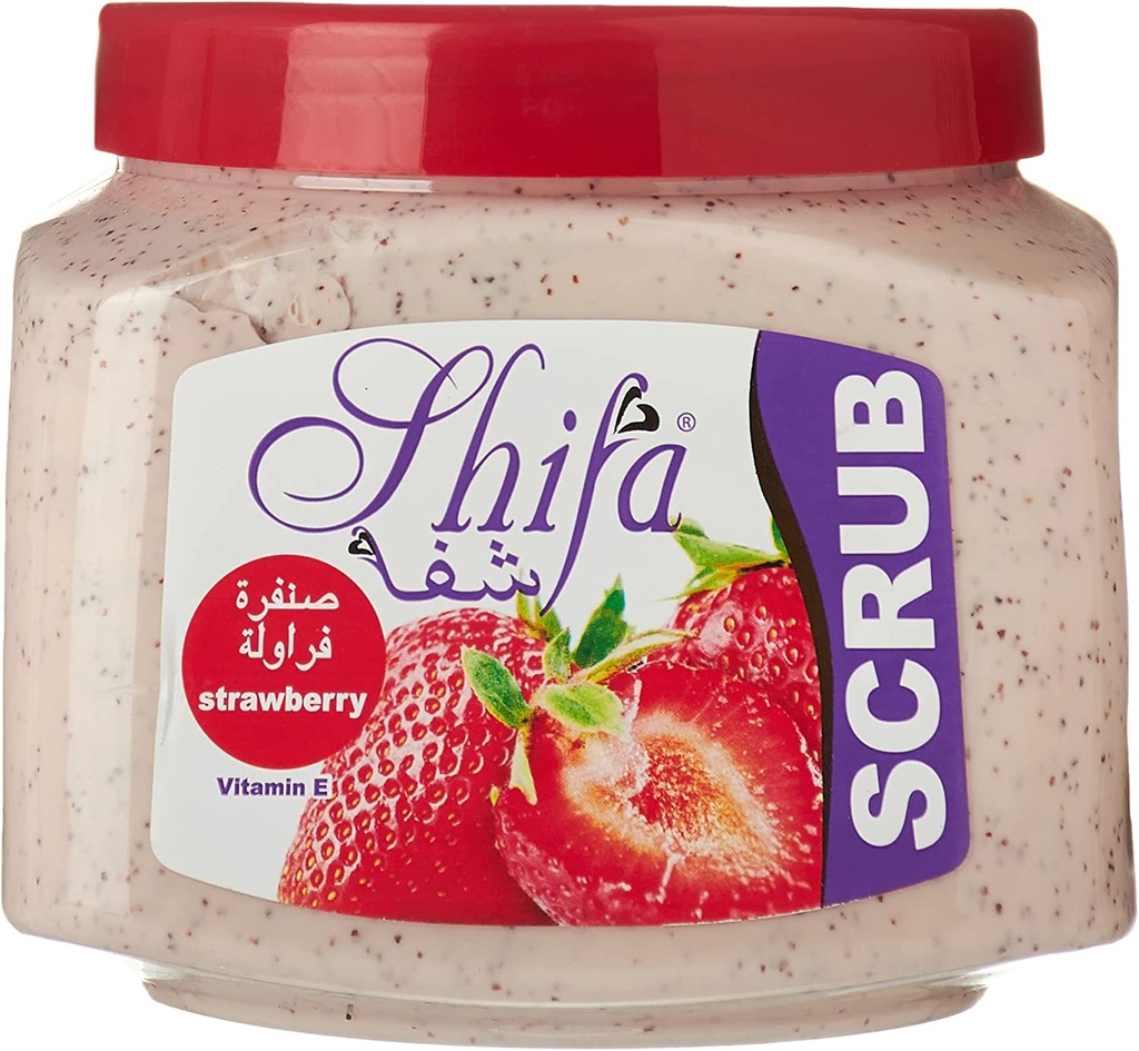 Shifa Scrub Strawberry Vitamin E 500 Ml