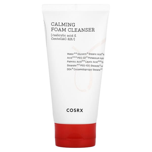 Cosrx Ac Collection Calming Foam Cleanser 150ml / 5.07 Fl.oz | Salicylic Acid Acne Cleanser | Cruelty Free Paraben Free