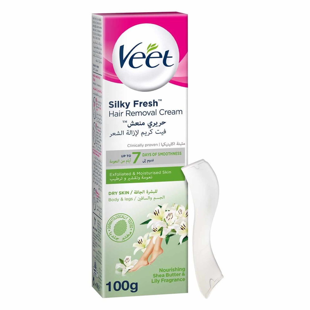 Veet Hair Removal Cream Silk And Fresh For Dry Skin100gm