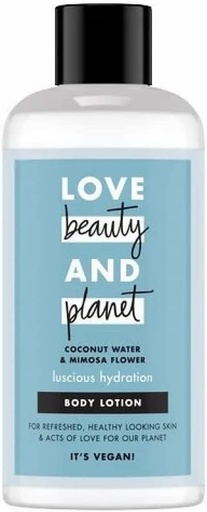 Love Beauty And Planet Coconut Water and Mimosa Flower Vegan Body Lotion,  Luscious Hydration for Dry Skin 400ml : : Beauty