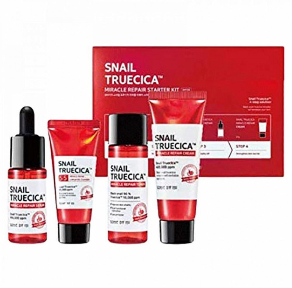 SOME BY MI Snail Truecica Miracle Repair Starter Kit 4 Piece Kit