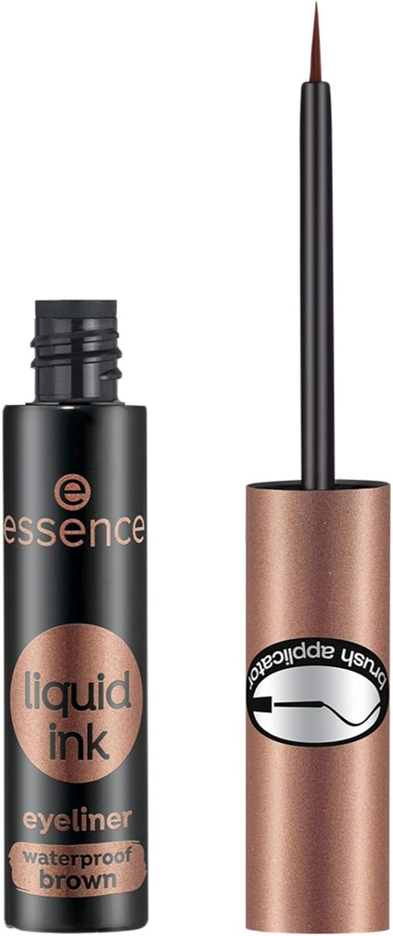 Essence Waterproof Liquid Ink Eyeliner 3 Ml, 02 Ash Brown