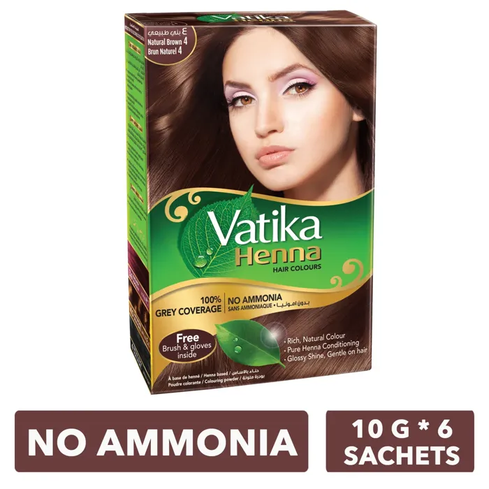 Vatika Henna Hair Colour Nat Brown 10gm