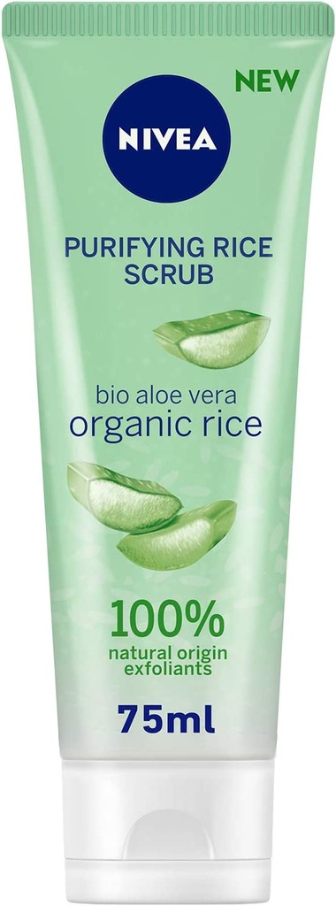 Nivea Face Rice Scrub Purifying Organic Rice & Bio Aloe Vera Combination Skin 75ml