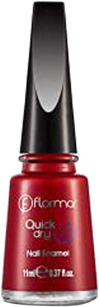 Flormar Quick Dry Nail Enamel, Qd04 Red Flag, 11 Ml
