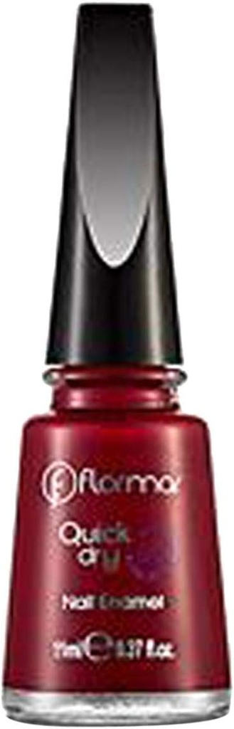 Flormar Quick Dry Nail Polish, Red