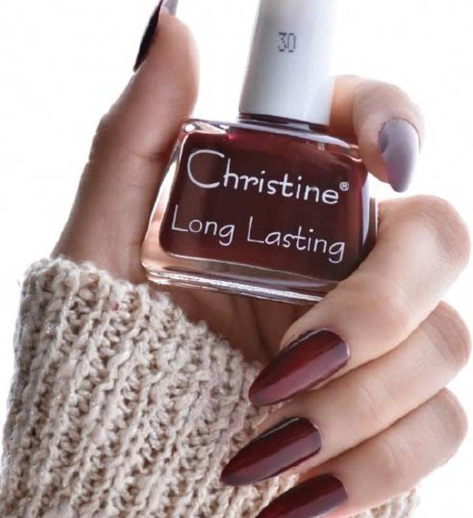 Christine's Manicure Nail Polish, 30 Red