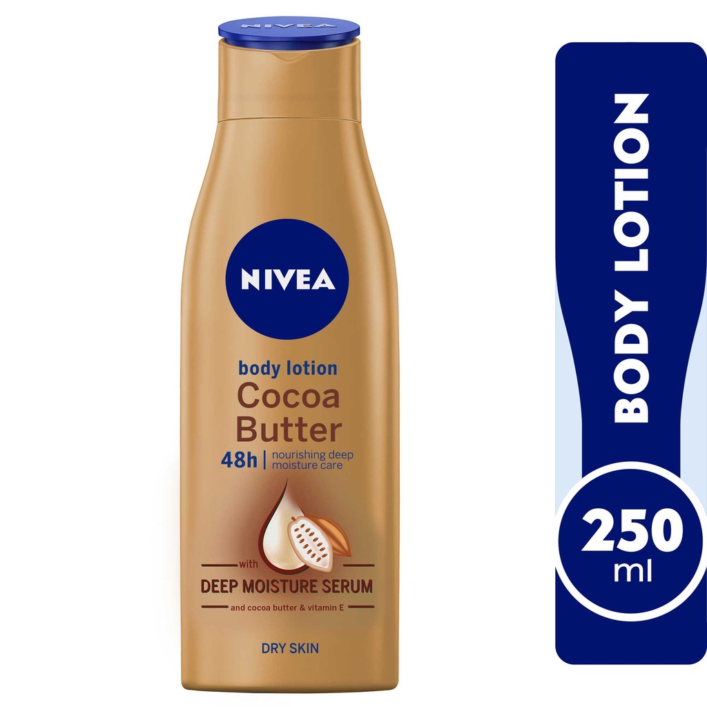 Nivea Body Lotion Dry Skin Cocoa Butter Vitamin E 250ml