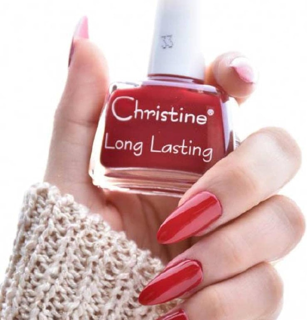 Christine's Manicure Nail Polish, 33 Red